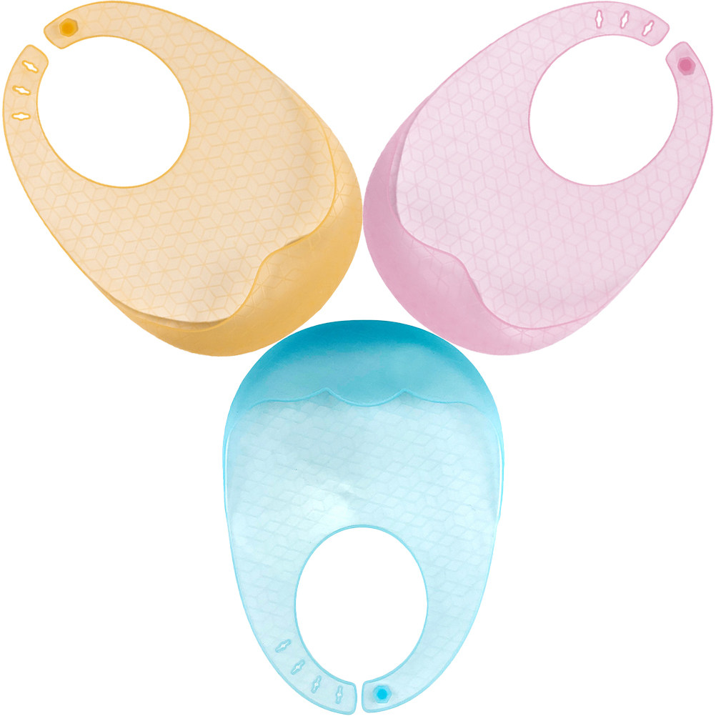 3Pcs Silicone Baby Bibs Soft F - Waterproof Baby Bibs Silicone 评论和价格