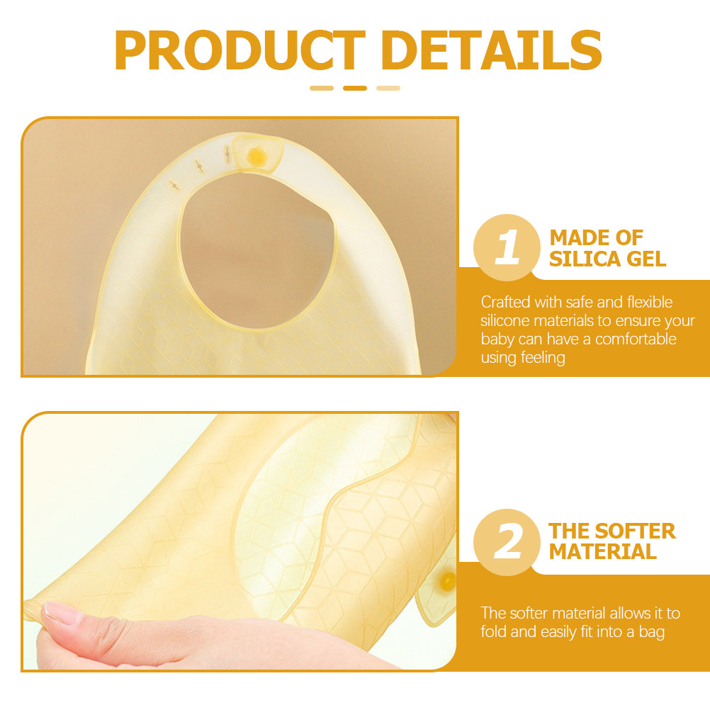 3Pcs Silicone Baby Bibs Soft F - Waterproof Baby Bibs Silicone 评论和价格