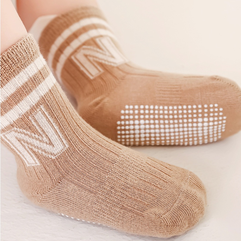 3Pairs/lot Children's Cotton L - Unisex Baby Socks Non Slip 评论和价格