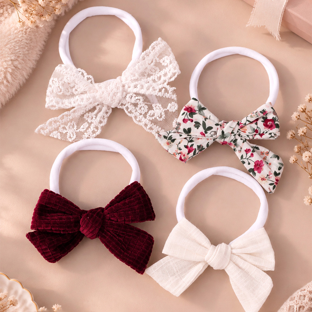 Baby Bow Headband Set Newborn  - Baby Gear 评论和价格